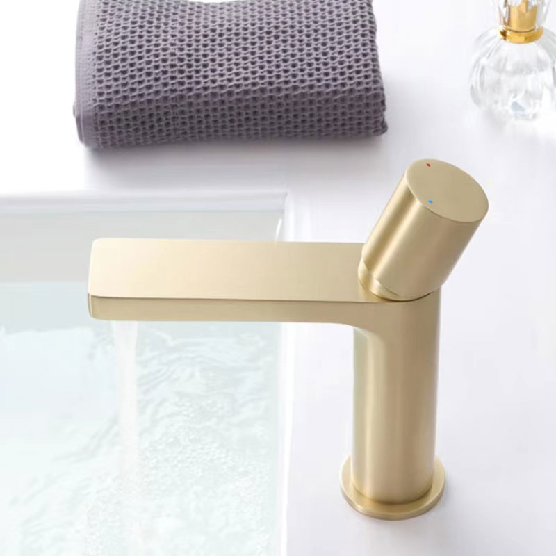 Brushed Gold Bathroom Vanity Sink Faucet-YSBF029