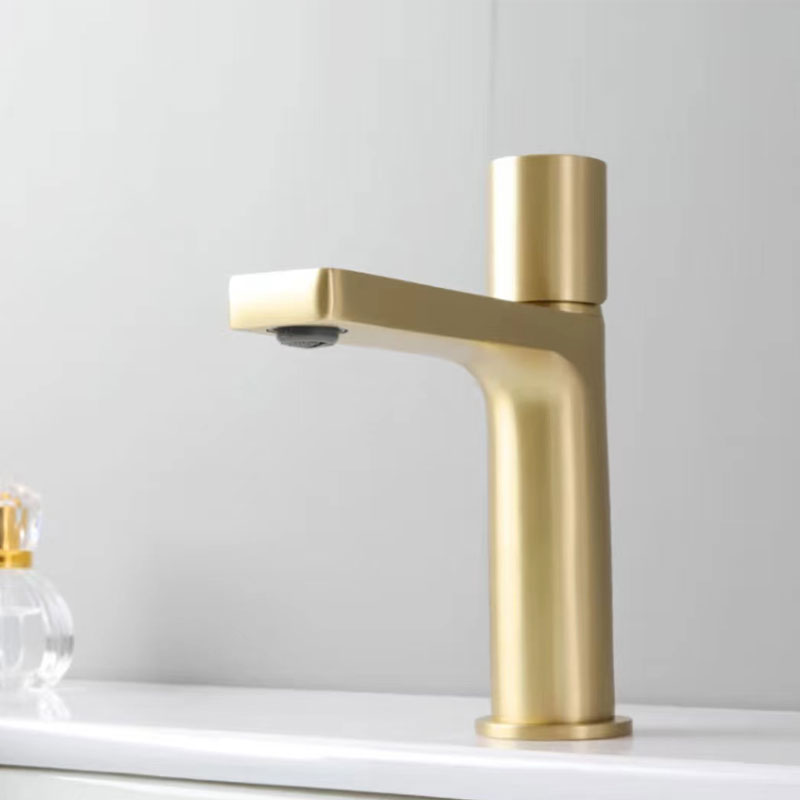 Brushed Gold Bathroom Vanity Sink Faucet-YSBF029