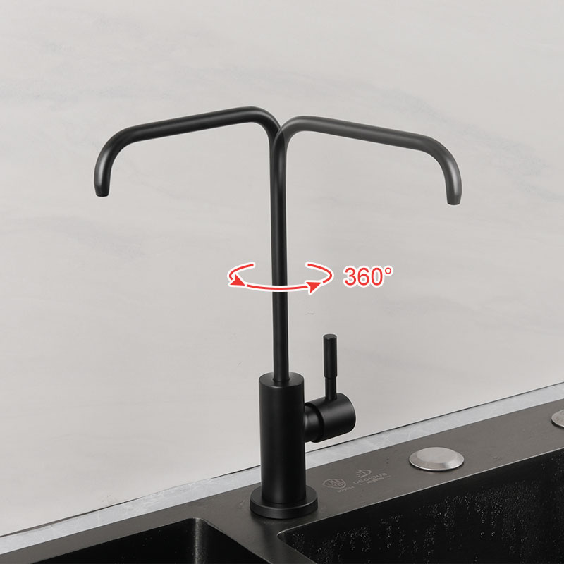 Matte Black Kitchen Sink Faucet With Filtered Water-YSDF013