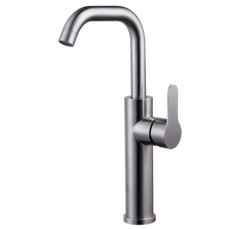 Stainless Steel Brushed Bathroom Tall Basin Mixer Tap-YSBF020