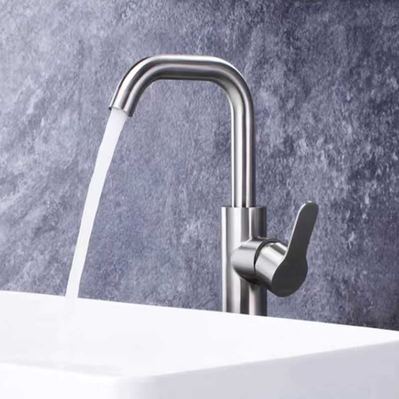 Stainless Steel Brushed Bathroom Tall Basin Mixer Tap-YSBF020